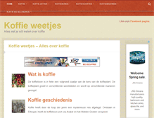 Tablet Screenshot of koffie-weetjes.nl